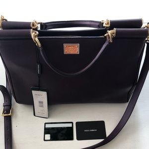 Dolce and Gabbana Purple Handbag